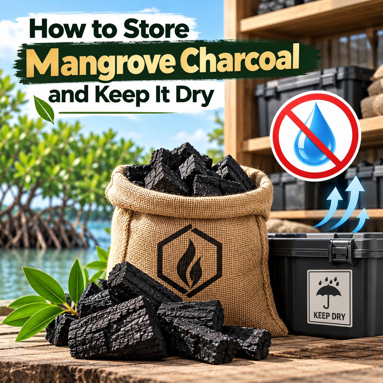 How to Store Mangrove Charcoal and Keep It Dry for Longer