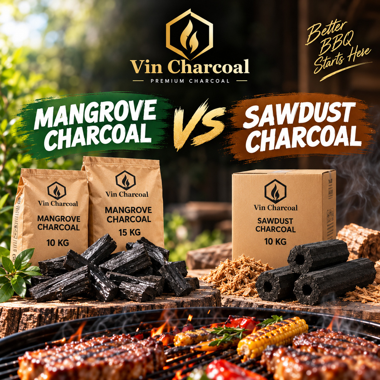 Mangrove Charcoal vs Sawdust Charcoal: Which Is Better for Your BBQ